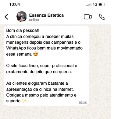 Depoimento Essenza Estética